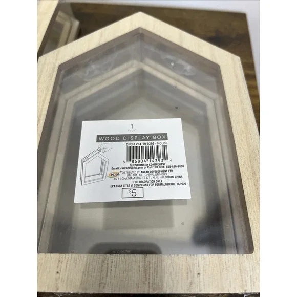 Wood Display Box Set Of 3 lot - Picture 2 of 6